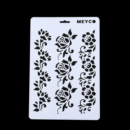1Pc Flower Layering Stencils Painting Scrapbooking