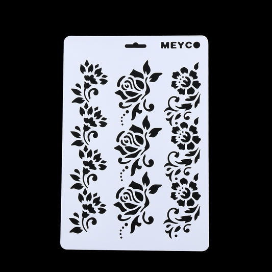 1Pc Flower Layering Stencils Painting Scrapbooking