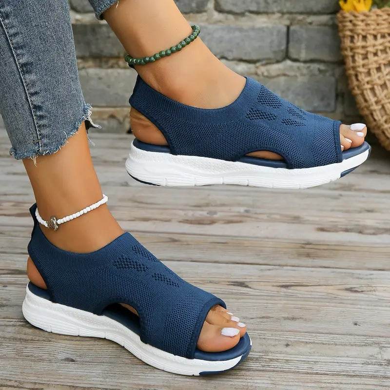 Women’s Orthopedic Mesh Slingback Sport Washable Sandals – Breathable Thick Sole Comfort Shoes
