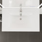 Eviva Capri Wall Mount Bath Vanity with Porcelain Top and Integrated Sink