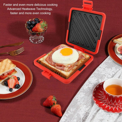 Quick & Crispy Toastie Maker – No Grill, No Mess, Just Microwave!