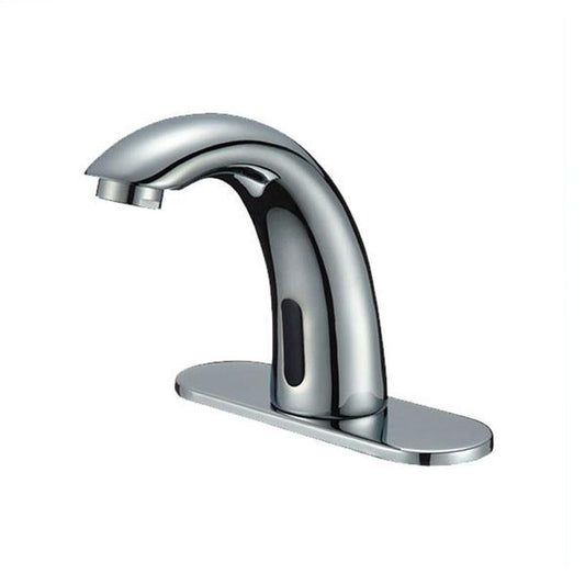 Brushed Nikel Touchless Commercial Faucet with Smart Temperature | Faucets | Kitchen + Metal