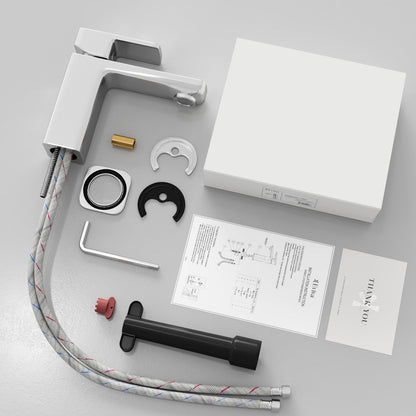 Eviva Lux Single-Handle Waterfall Single-Hole Bathroom Faucet with Deckplate Included in Chrome