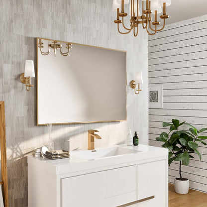 Eviva Gold Gold Metal Framed Mirror