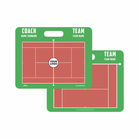 Custom Tennis Magnetic Coaching Board 11.4'' x 9.4'' / 29 cm x 24 cm