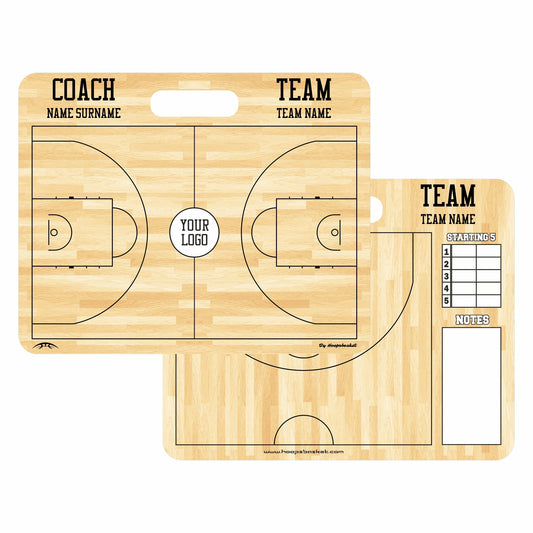 FIBA Custom American Style Magnetic Coaching Board 15.7'' x 12.6'' / 40 cm x 32 cm