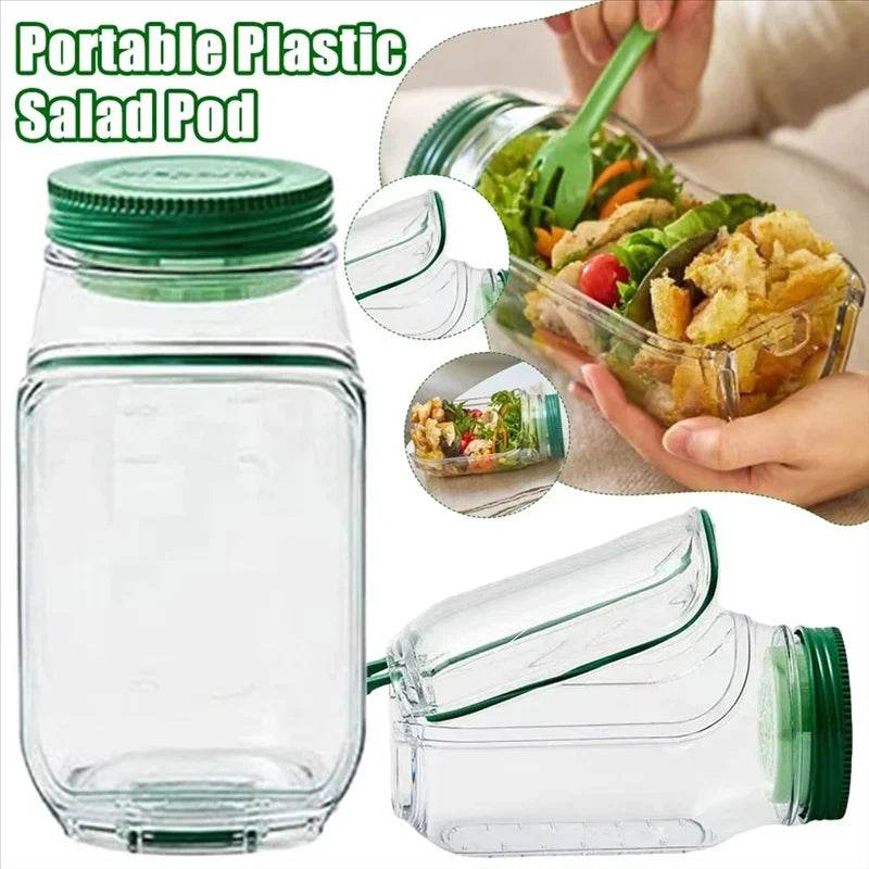Leakproof Salad Pod Container – Portable Fresh Food & Fruit Storage Box