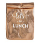 Let's Do Lunch Washable Paper Insulated Bag in Rose Gold | Pack of 6
