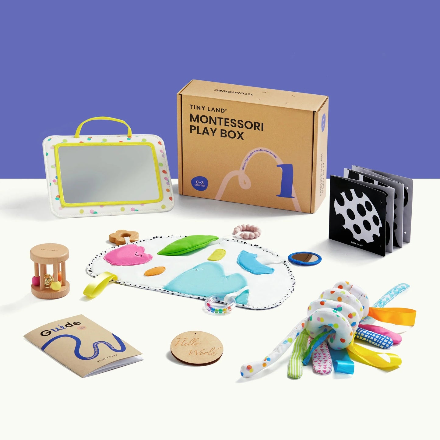 Tiny Land® Montessori Sensory Beginnings Baby Set（0–6 months）
