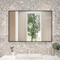 Eviva Black Black Metal Framed Mirror