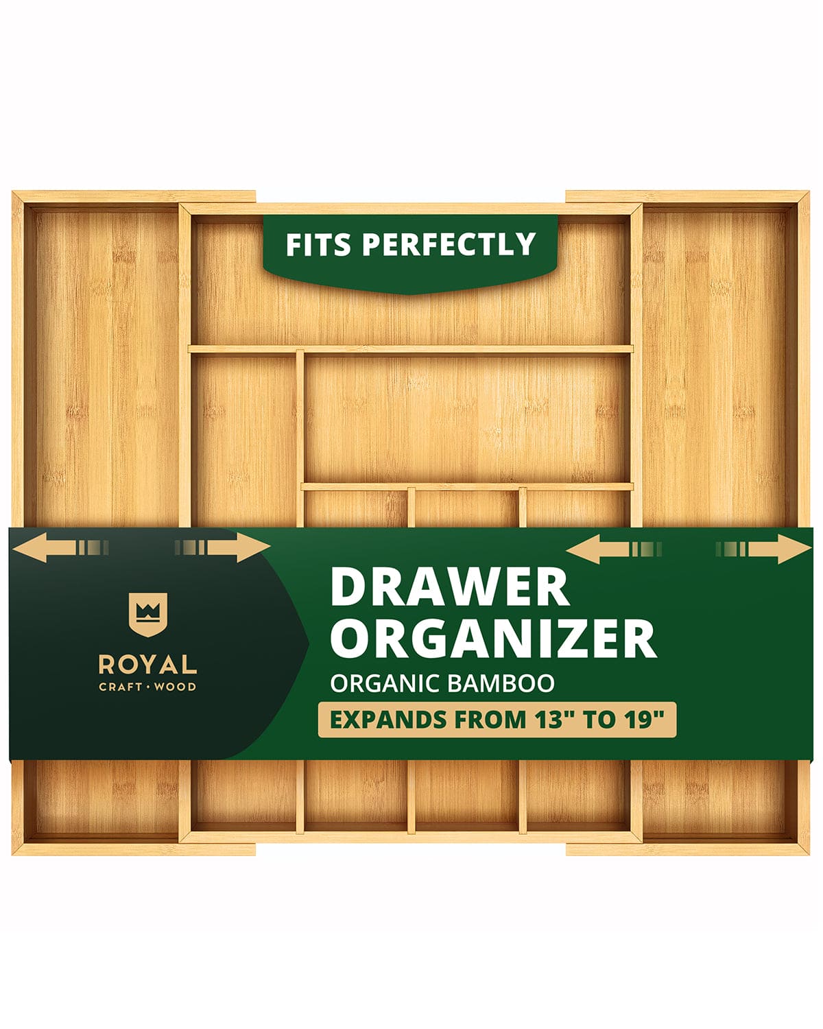 Expandable Silverware Organizer (8 Slots)