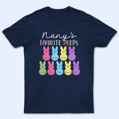 Grandma's Favorite Bunny Easter Bunnies - Personalized Custom T Shirt - Easter, Birthday, Loving, Funny Gift for Grandma/Nana/Mimi, Mom, Wife, Grandparent