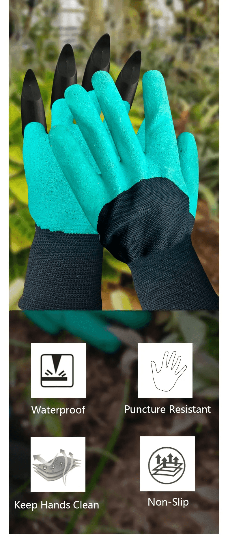 Gardening Gloves With Claws