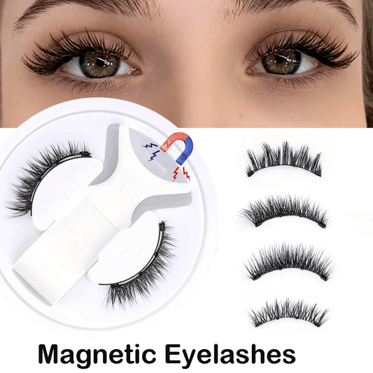 Reusable Magnetic Eyelashes Set Mink Lashes with Tweezers