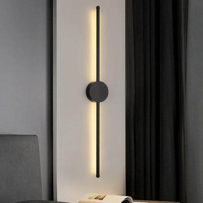 60cm Wall Light Modern Long LED Light Black – Sleek Indoor Lighting Fixture