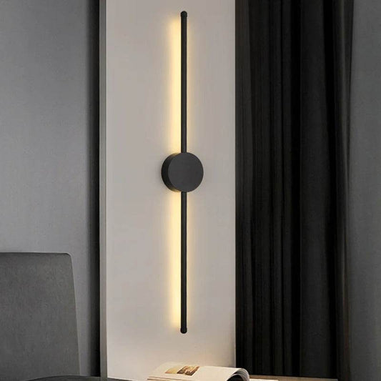 60cm Wall Light Modern Long LED Light Black – Sleek Indoor Lighting Fixture
