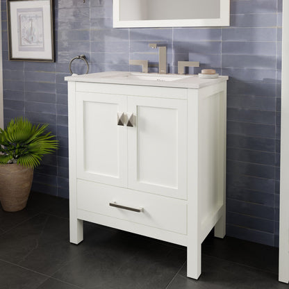 Eviva Sleek 2-Handle Waterfall Widespread Bathroom Faucet with Deckplate Included in Brushed Nickel