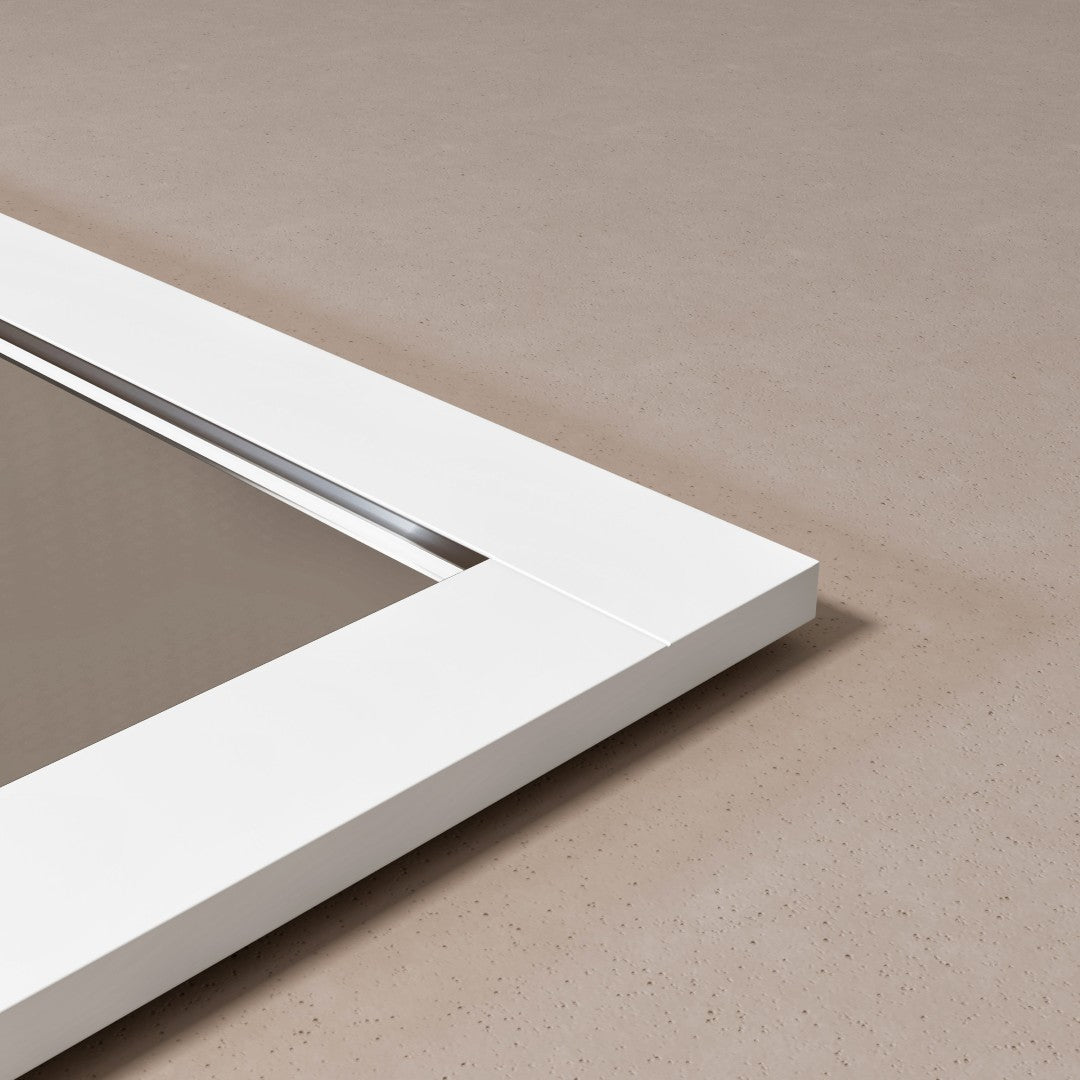 Eviva Aberdeen 72" x 30" Rectangular White Wooden Framed Mirror