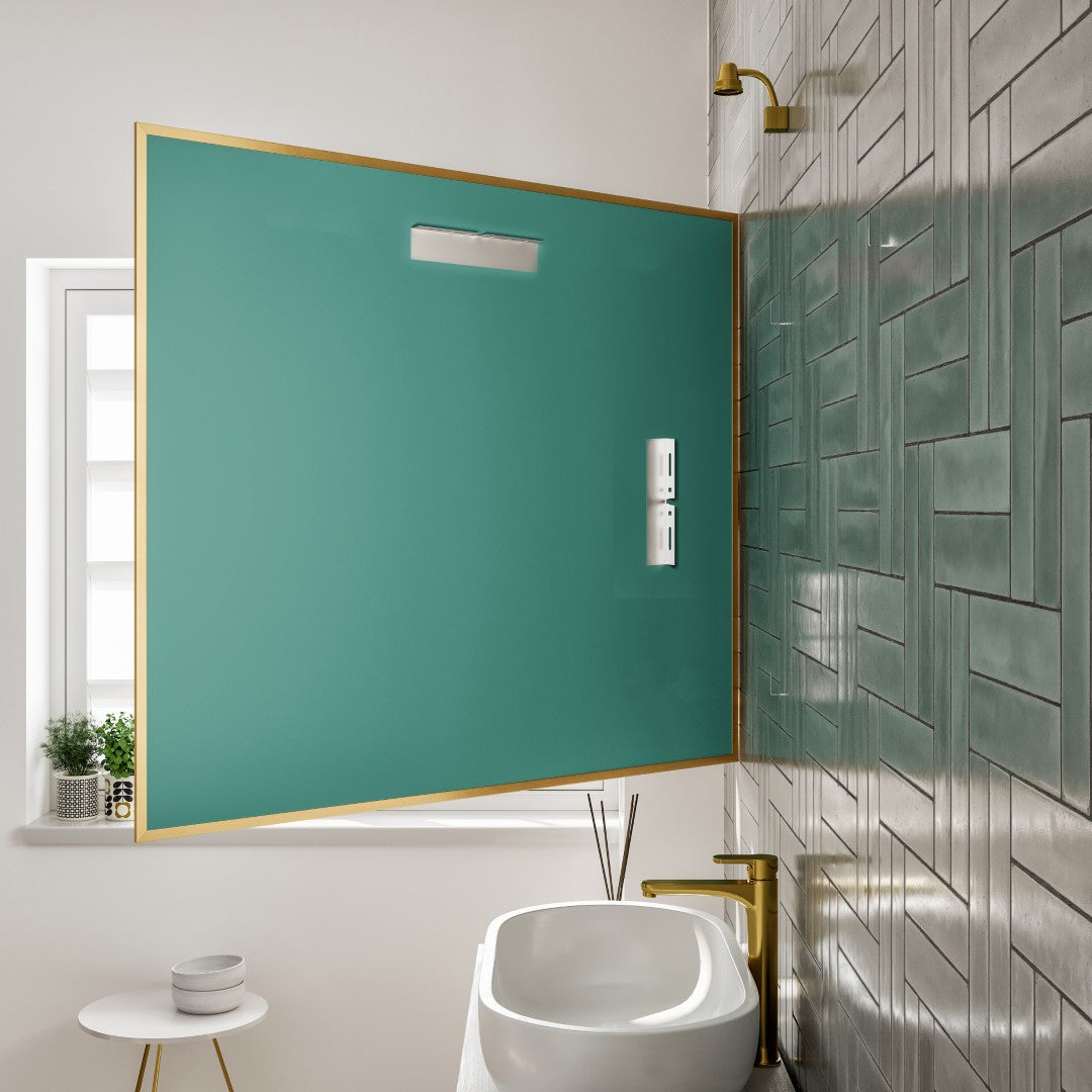 Eviva Gold Gold Metal Framed Mirror