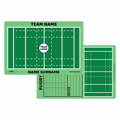 Custom Rugby Magnetic Coaching Board 15.7'' x 10.6'' / 40 x 27 cm