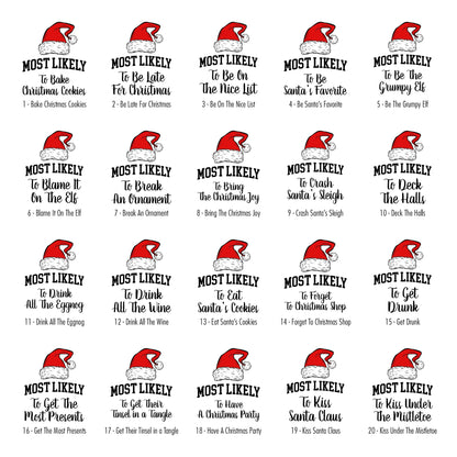 Most Likely To Christmas Family Tees - 40 Designs! Comfort Colors T-Shirt