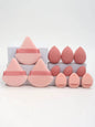 12-Piece Makeup Sponge Set – Loose Powder Puffs, Mini Cushions, Beauty Blenders for All Uses