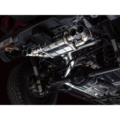 AWE 21+ Wrangler 392 Switchpath Cat-Back Exhaust- Quad BashGuards