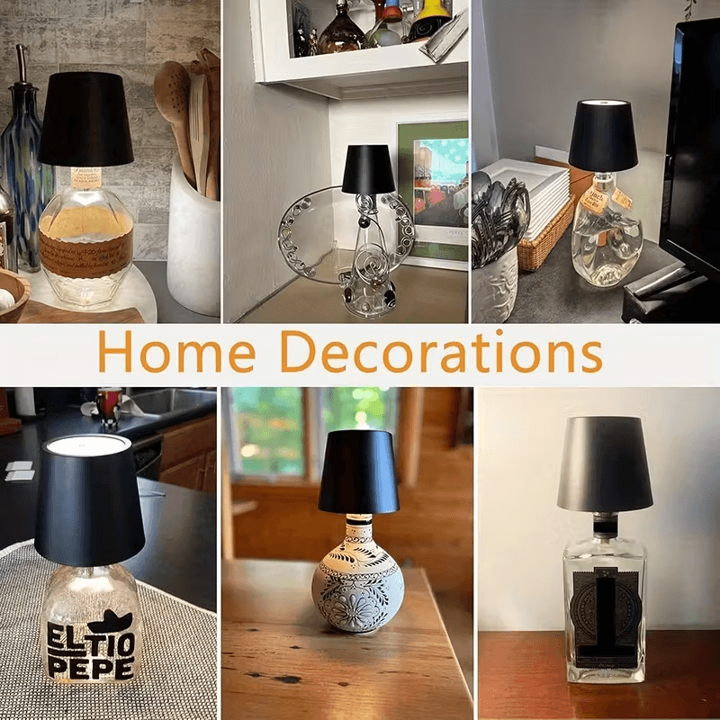 Incandescent Bulb PVC Bottle Night Lamp