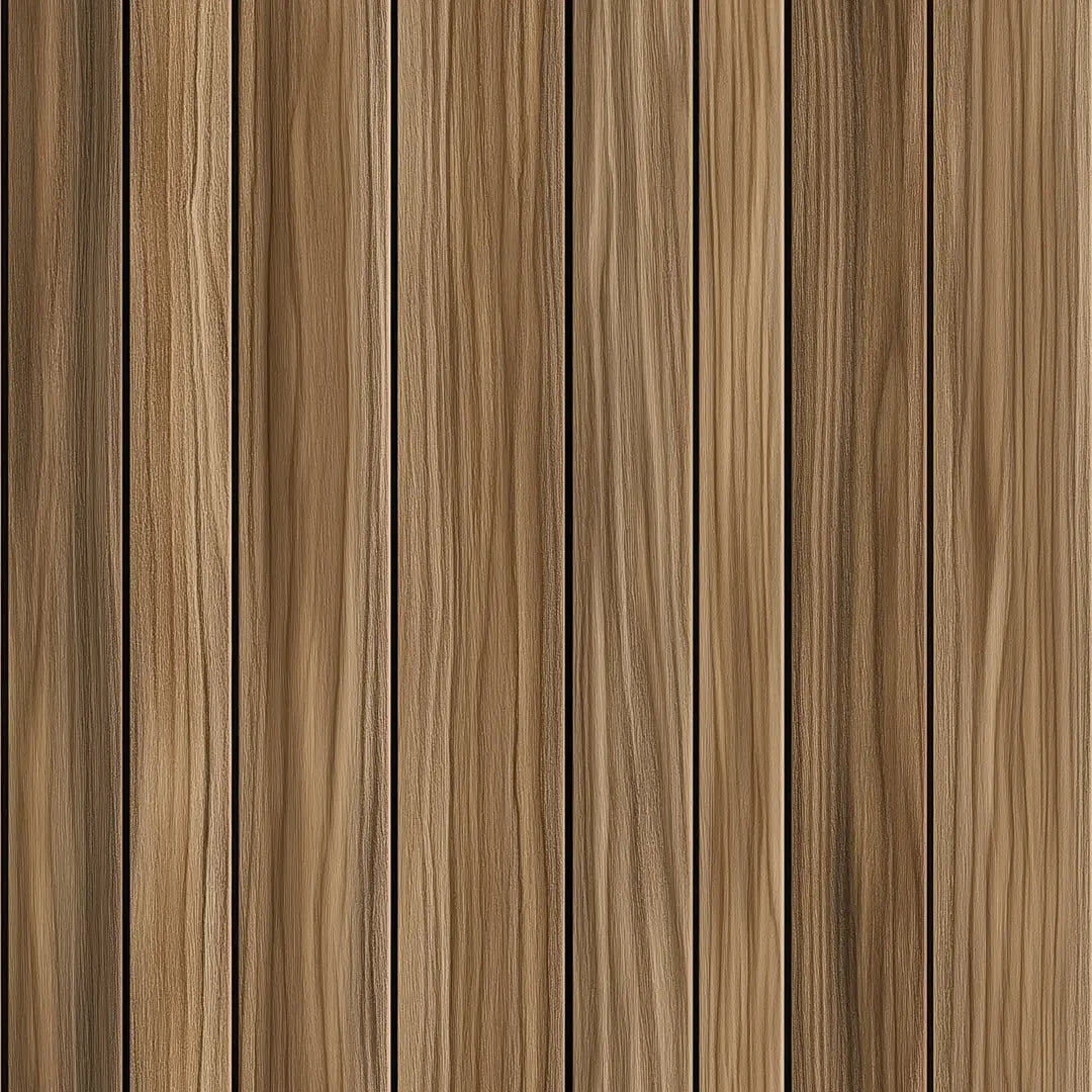 Natural Oak Vertical Slat Wallpaper