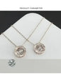 Rose Gold Pulsatile Heart Diamond Pendant Clavicle Chain