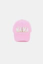 MAMA Chenille Patch Baseball Cap - Washed Cotton City Hat | Femstylo