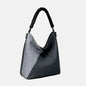David Jones PU Leather Handbag with Woven Handle
