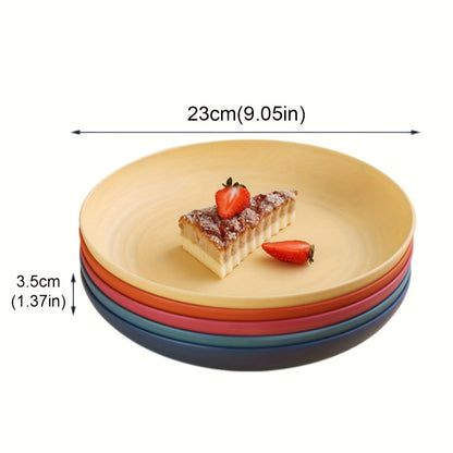 Colorful 9Inch Deep Plates  Set of 2 Durable PP
