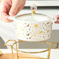 Ceramic Star  Moon Plate Set Versatile for Dining  Gifting