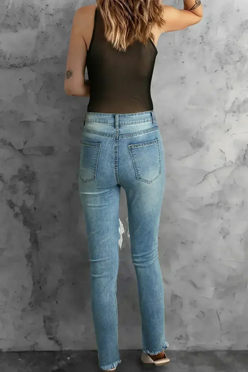 Rhinestone High Neck Sleeveless Bodysuit Black - Femstylo