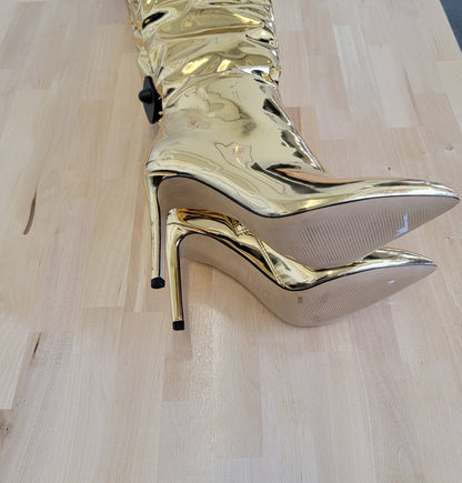 INC Gold Boots Sz 9.5