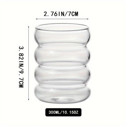 Caterpillar Glass Cups Set Versatile Drinkware for All Seasons