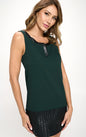 Sleeveless Shift Dress with Faux Leather Trim | Apparel | Kitchen + Metal
