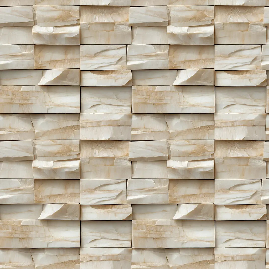 Ethereal Marble Block Wall