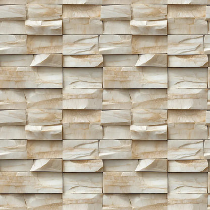 Ethereal Marble Block Wall