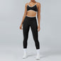 Seamless Back-Support Running Quick-Drying Yoga And Fitness Apparel Set