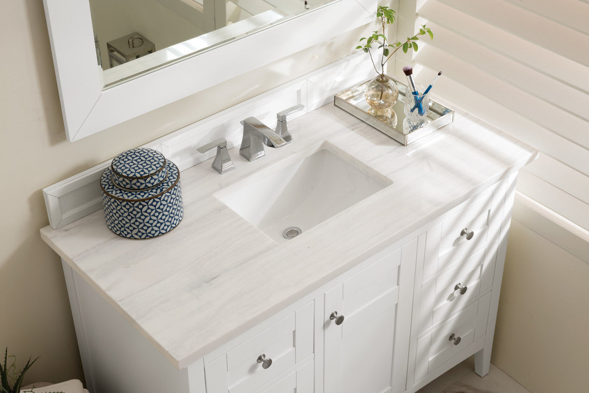 Palisades 48" Single Vanity Cabinet, Bright  White