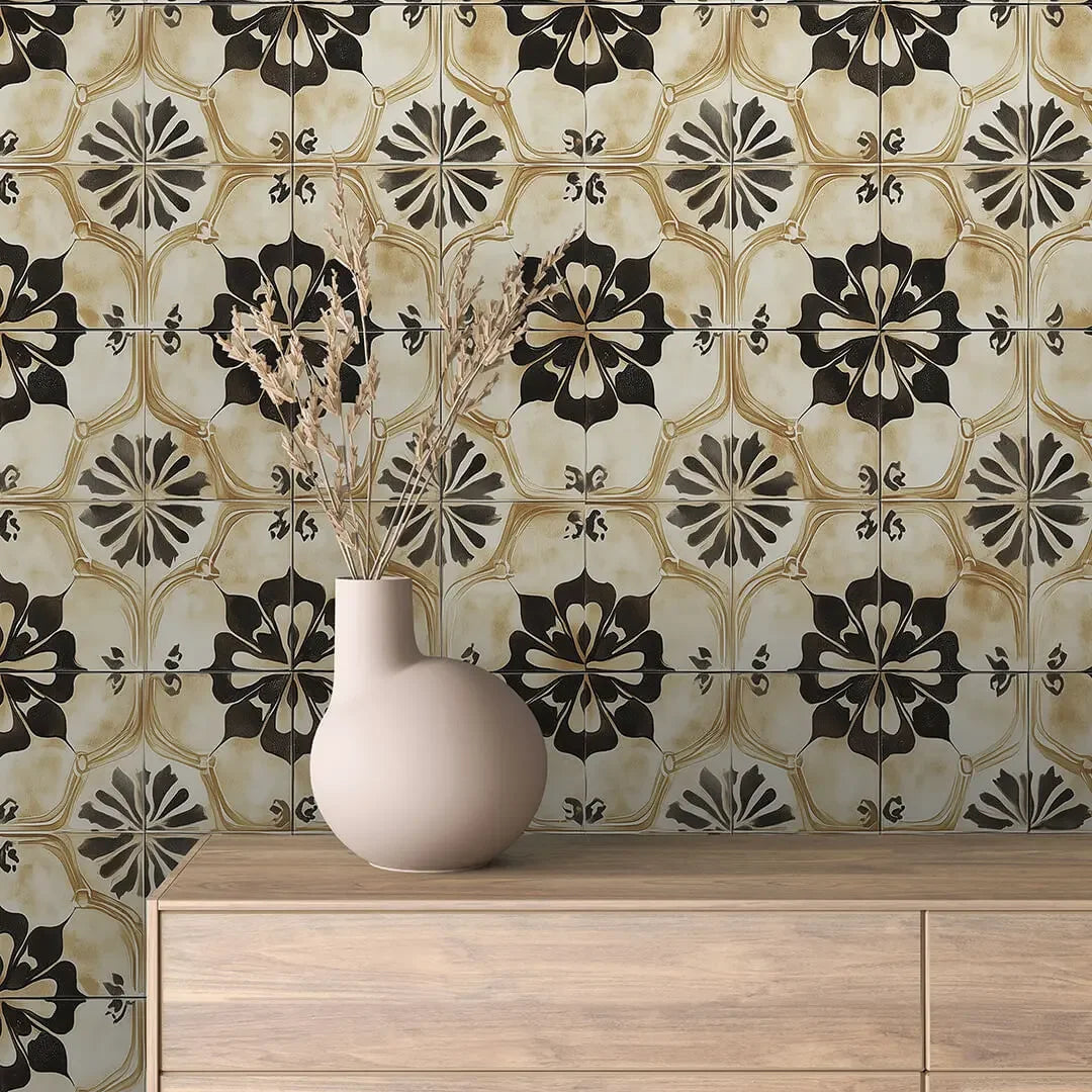 Siena Noir Bloom Tile