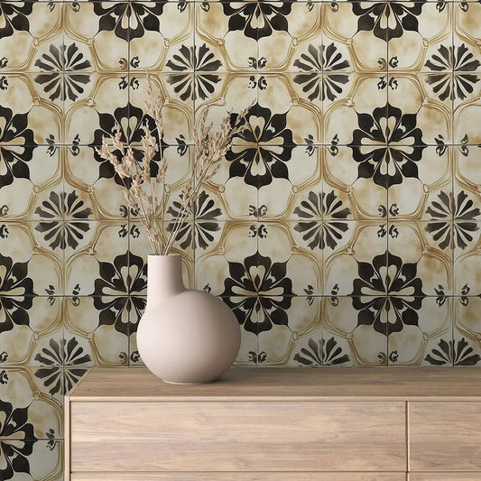 Siena Noir Bloom Tile