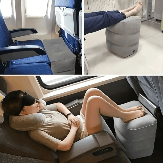 Airplane Footrest Pillow – Travel Comfort for Flights, Cars & Buses
