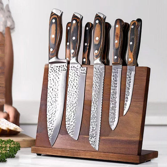 Solid Wood Magnetic Knife Holder Kitchen Creative Multifunctional