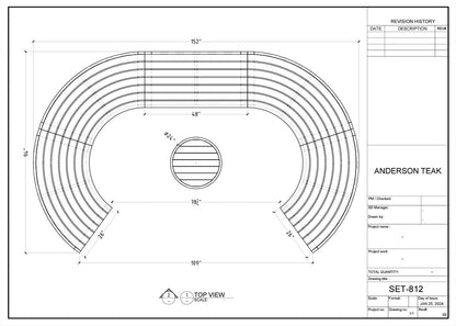 Set-812 Circular Modular Deep Seating