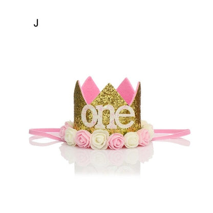 1st New Party Headband Hat Boy Girl First Birthday