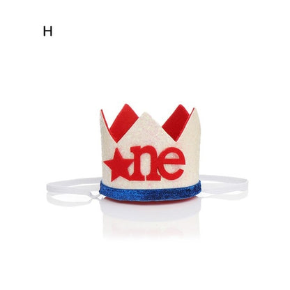 1st New Party Headband Hat Boy Girl First Birthday