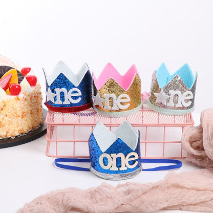 1st New Party Headband Hat Boy Girl First Birthday